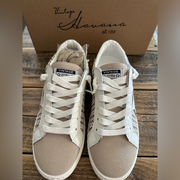 Vintage Havana Carla Tweed Multi Mix Sneaker Size 8 New! - Picture 3 of 11